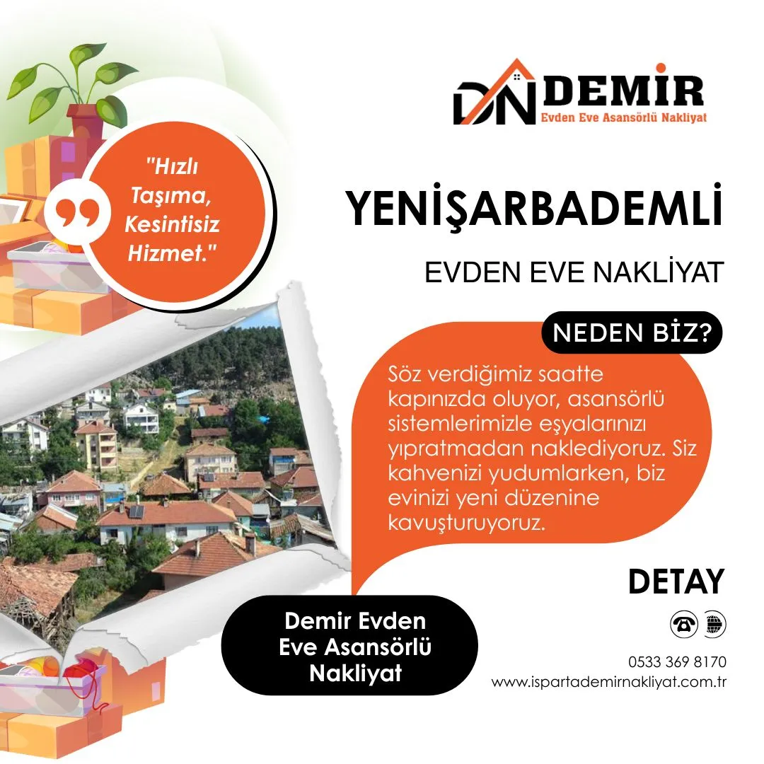 Yenişarbademli Evden Eve Nakliyat